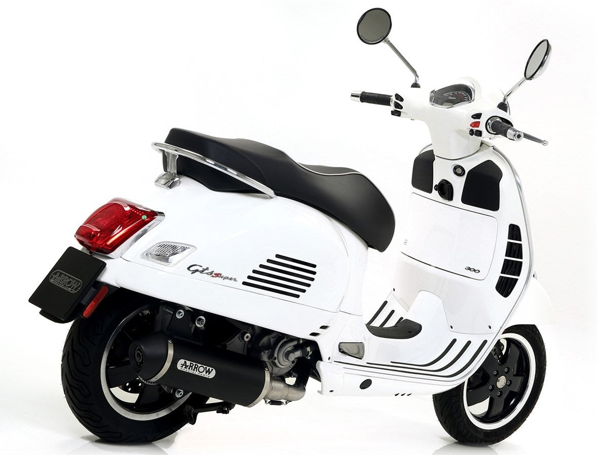 ARROW 53072MI+53525ANN Piaggio Vespa GTS300 HPE (2019+) Aluminum Full Exhaust System "Competition Evo Urban" (racing) – Accessories in the 2WheelsHero Motorcycle Aftermarket Accessories and Parts Online Shop