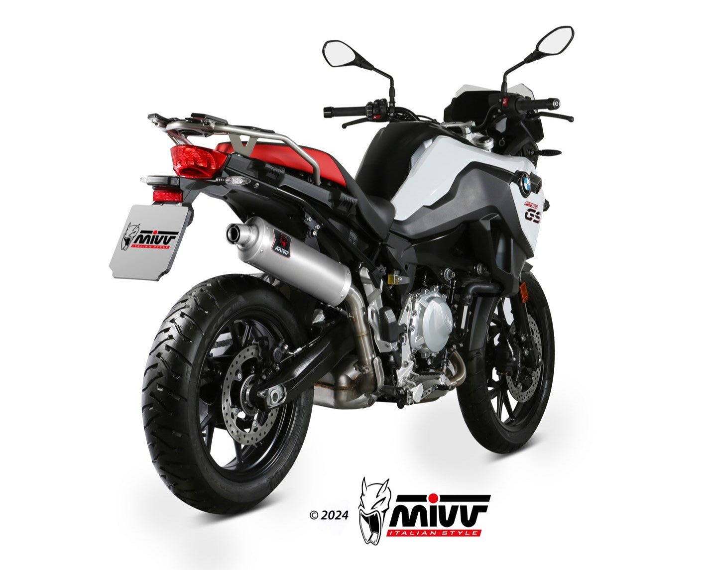 MIVV B.033 BMW F 750 GS (2018+) Slip-on Exhaust "Dakar" (stainless steel; approved) – Accessories in the 2WheelsHero Motorcycle Aftermarket Accessories and Parts Online Shop
