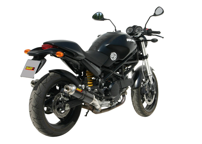 MIVV D.019 Ducati Monster 695 (06/08) Dual Slip-on Exhaust "GP" (carbon; not approved) – Accessories in the 2WheelsHero Motorcycle Aftermarket Accessories and Parts Online Shop