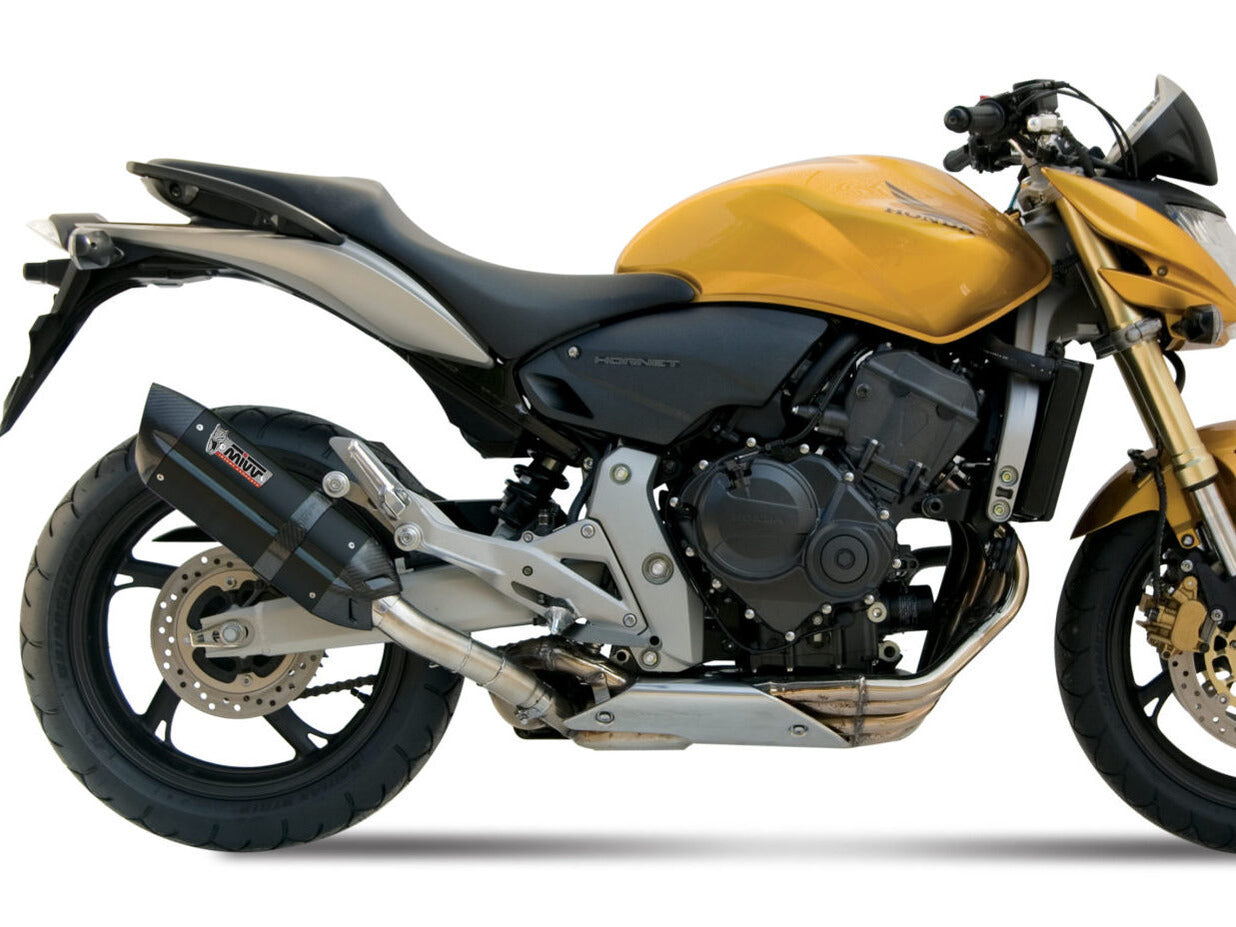 MIVV H.038 HONDA Hornet 600 ( 2007 / 13 ) Slip on Exhaust "Suono" (black; approved) – Accessories in the 2WheelsHero Motorcycle Aftermarket Accessories and Parts Online Shop