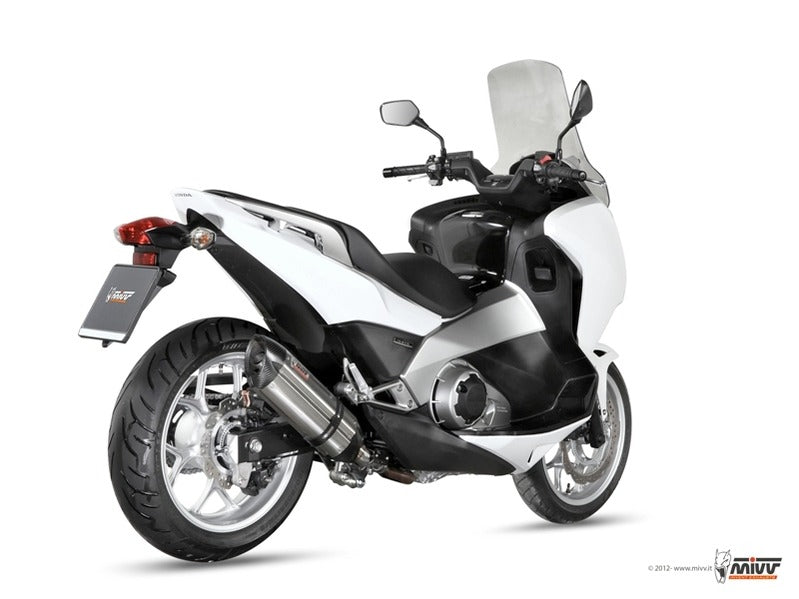 MIVV H.046 HONDA Integra 700 ( 2012 - 13 ) Slip on Exhaust "Suono" (stainless steel; approved) – Accessories in the 2WheelsHero Motorcycle Aftermarket Accessories and Parts Online Shop
