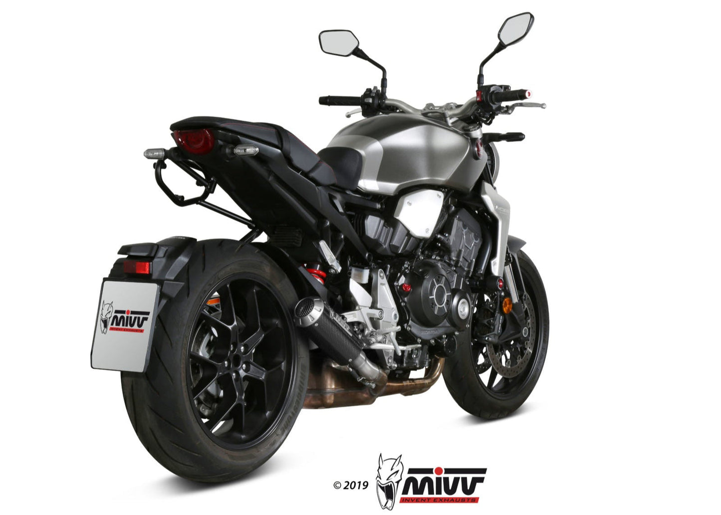 MIVV H.068 HONDA CB 1000 R ( 2018 + ) Slip-on Exhaust "MK3" (carbon; approved) – Accessories in the 2WheelsHero Motorcycle Aftermarket Accessories and Parts Online Shop