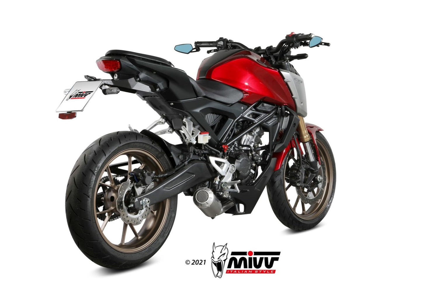 MIVV H.078 HONDA CB 125 R ( 2021+ ) Full System Exhaust "MK3" (stainless steel; not approved) – Accessories in the 2WheelsHero Motorcycle Aftermarket Accessories and Parts Online Shop