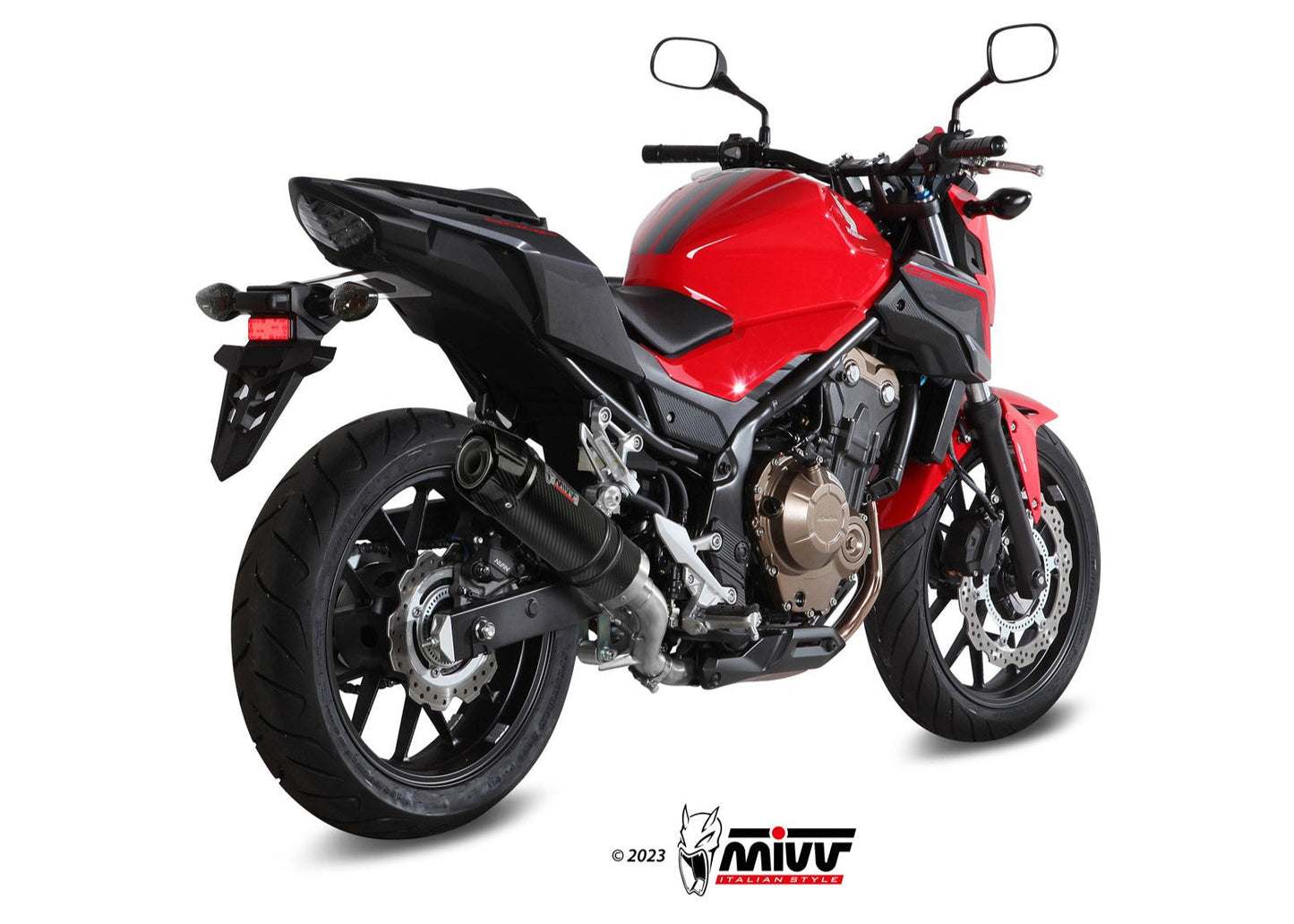 MIVV H.062 HONDA CB 500 F ( 2016 / 18 ) Slip On Exhaust "GP" (carbon + cap; approved) – Accessories in the 2WheelsHero Motorcycle Aftermarket Accessories and Parts Online Shop