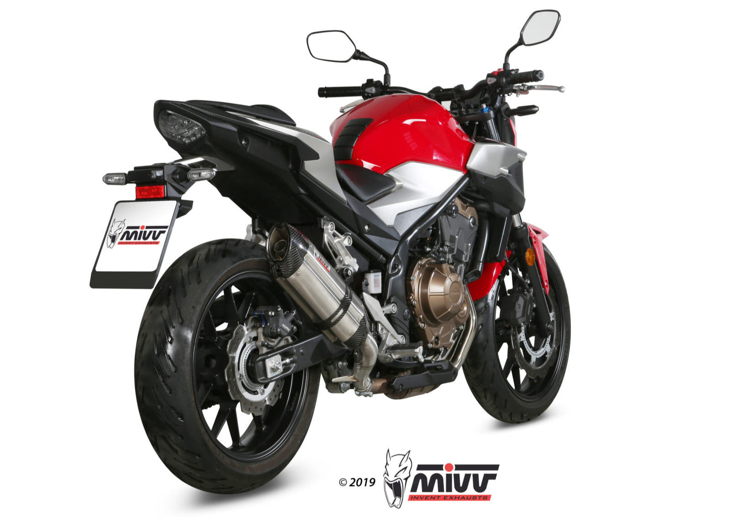 MIVV H.075 HONDA CB 500 F ( 2019 + ) Slip On Exhaust "Suono" (stainless steel; approved) – Accessories in the 2WheelsHero Motorcycle Aftermarket Accessories and Parts Online Shop