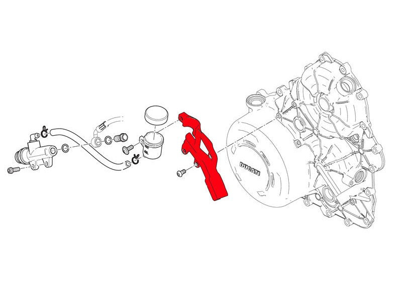 IFC02 - CNC RACING Ducati Streetfighter V4 / S (20/22) Brake Cover Fluid Tank Bracket – Accessories in the Motodeal Motorcycle Aftermarket Accessories and Parts Online Shop