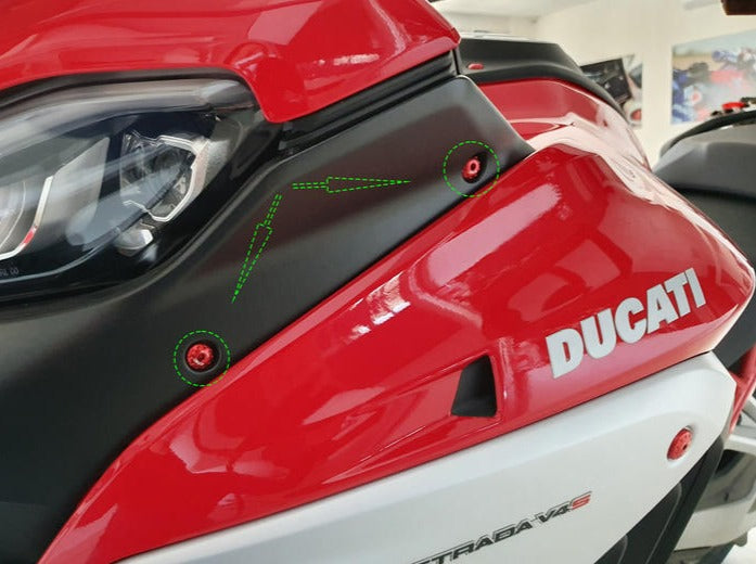 KV475 - CNC RACING Ducati Multistrada V4 Pikes Peak / RS (22/24) Air Conveyor Cover Screws – Accessories in the Motodeal Motorcycle Aftermarket Accessories and Parts Online Shop