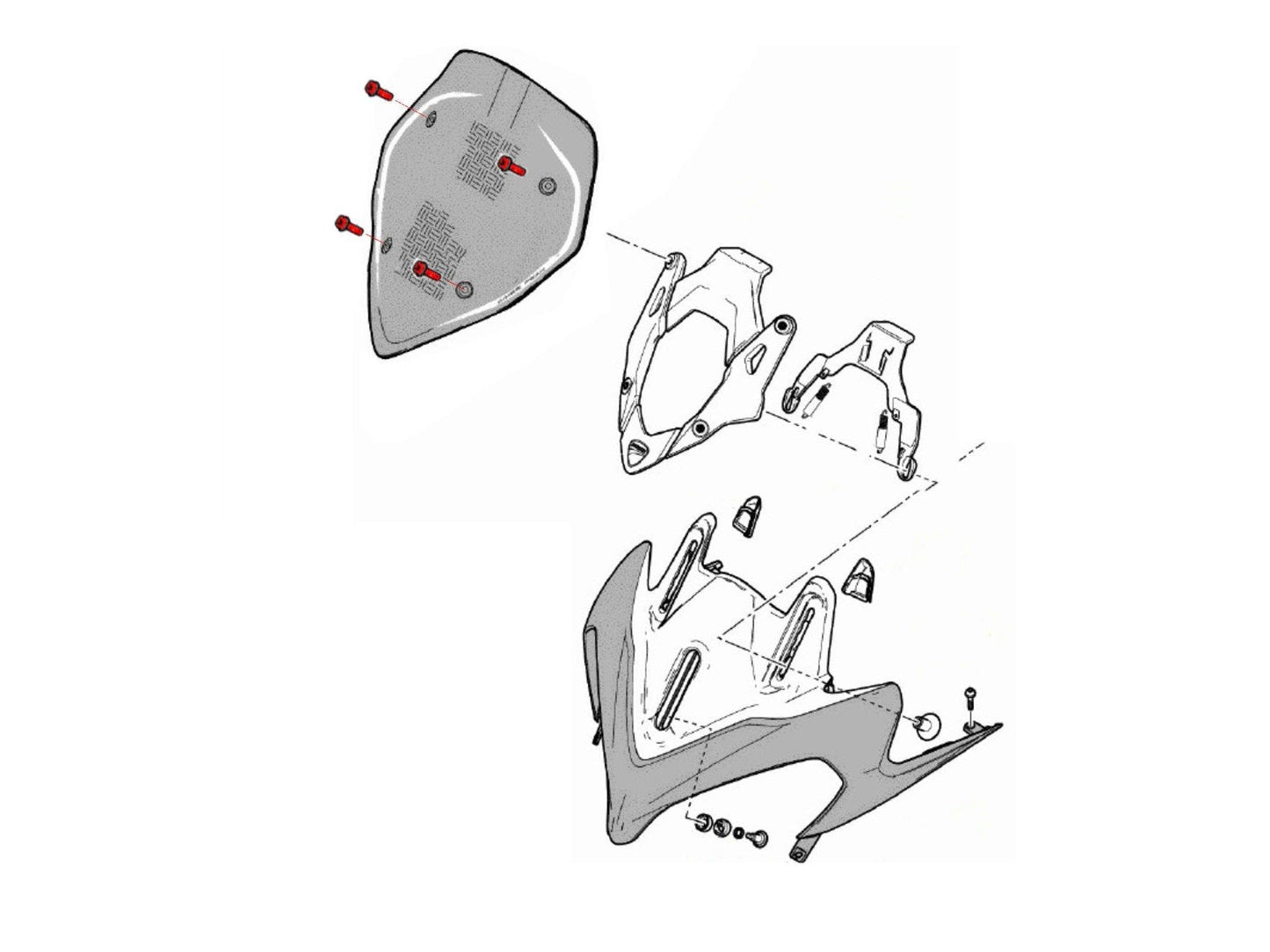KV462 - CNC RACING Ducati Multistrada 1200 (13/14) Carbon Wind Screen Screw – Accessories in the Motodeal Motorcycle Aftermarket Accessories and Parts Online Shop