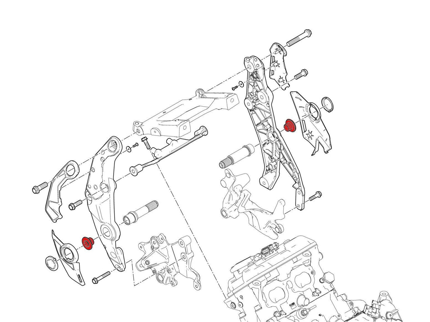 PEV05 - CNC RACING Ducati Diavel V4 / Multistrada V4 (2021+) OEM Rearset Central Bolts – Accessories in the Motodeal Motorcycle Aftermarket Accessories and Parts Online Shop