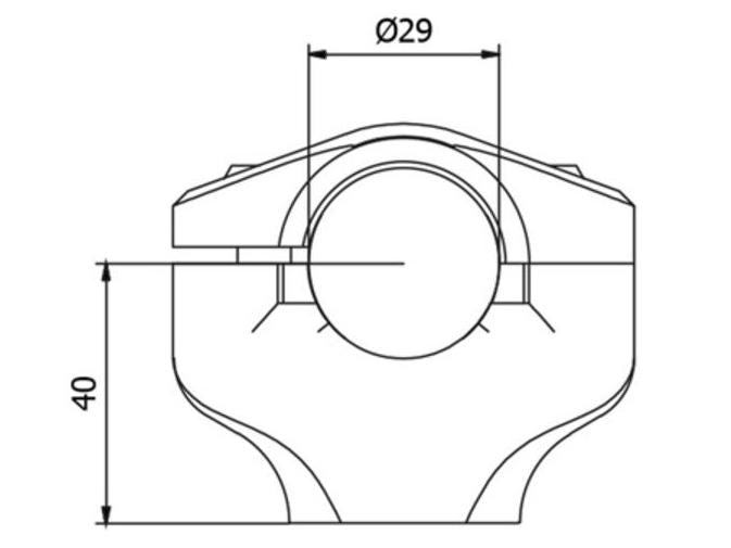 RM241 - CNC RACING Ducati Monster / Hypermotard Handlebar Riser (Ø 29 mm) – Accessories in the Motodeal Motorcycle Aftermarket Accessories and Parts Online Shop