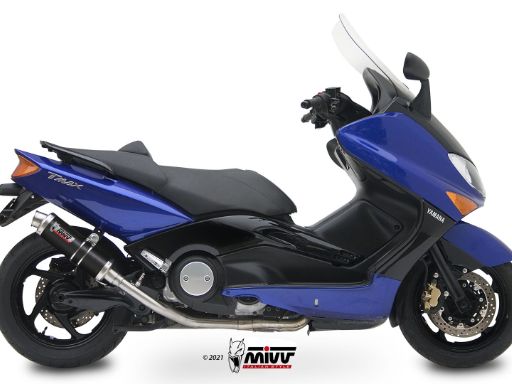 MIVV Y.018 YAMAHA T-MAX 500 (2001 - 2007) Full System Exhaust "GP" (Black; not approved) – Accessories in the 2WheelsHero Motorcycle Aftermarket Accessories and Parts Online Shop