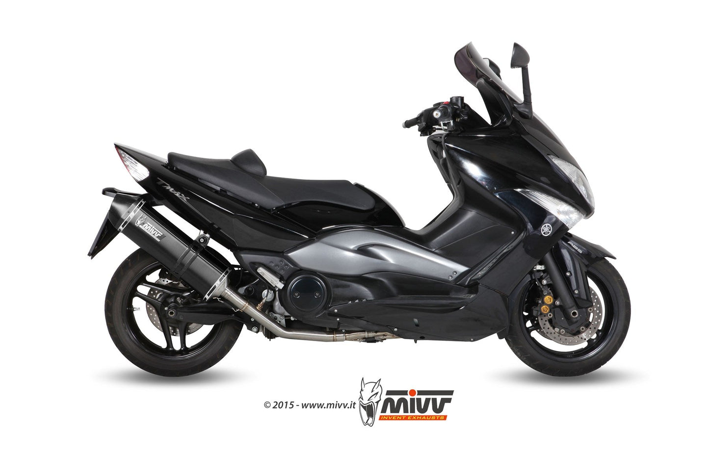 MIVV Y.035 YAMAHA T-MAX 500 (2008 - 2011) Full System Exhaust "Speed Edge" (Black; not approved) – Accessories in the 2WheelsHero Motorcycle Aftermarket Accessories and Parts Online Shop