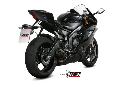 MIVV Y.063 YAMAHA YZF 600 R6 (2017 - 2021) SLIP-ON Exhaust "SUONO" (Black; approved) – Accessories in the 2WheelsHero Motorcycle Aftermarket Accessories and Parts Online Shop