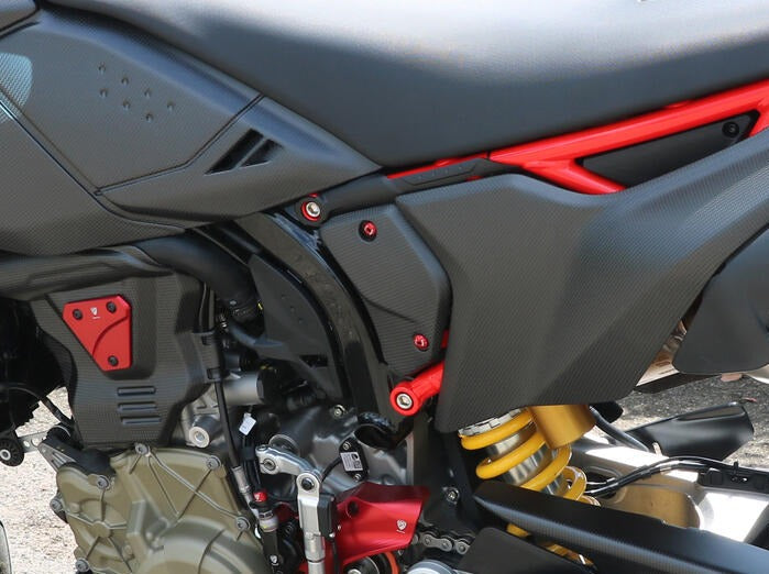ZA272 - CNC RACING Ducati Hypermotard 698 Mono (2024+) Carbon Frame Side Covers – Accessories in the Motodeal Motorcycle Aftermarket Accessories and Parts Online Shop