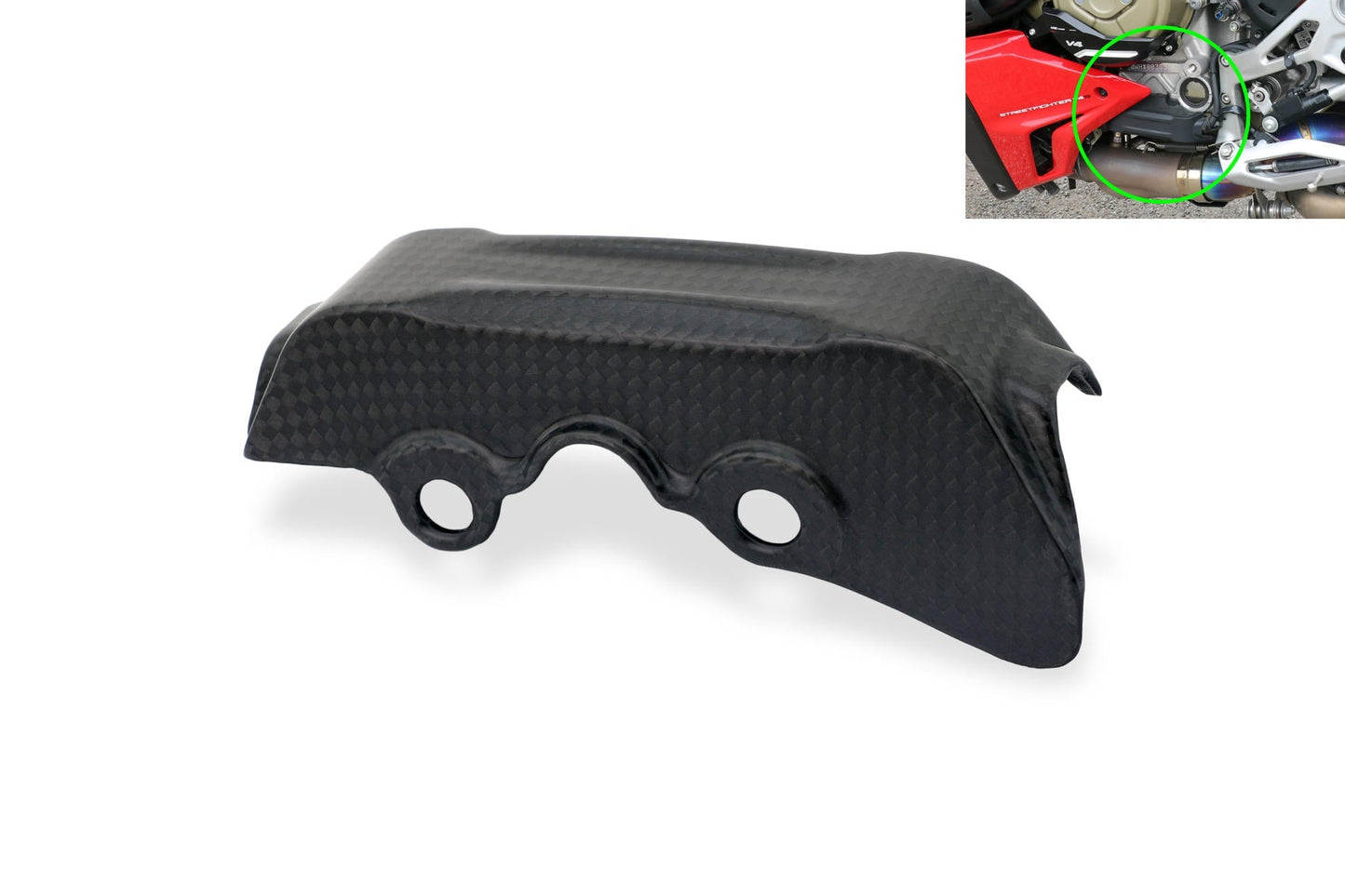 ZA309 - CNC RACING Ducati Streetfighter V4 (2020+) Carbon Quick-shift Cable Cover – Accessories in the Motodeal Motorcycle Aftermarket Accessories and Parts Online Shop