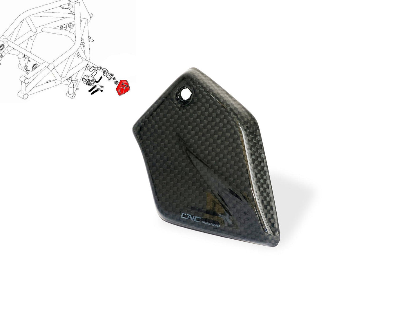 ZA884 - CNC RACING MV Agusta Brutale / Dragster (2012+) Carbon Starter Relay Solenoid Cover – Accessories in the Motodeal Motorcycle Aftermarket Accessories and Parts Online Shop