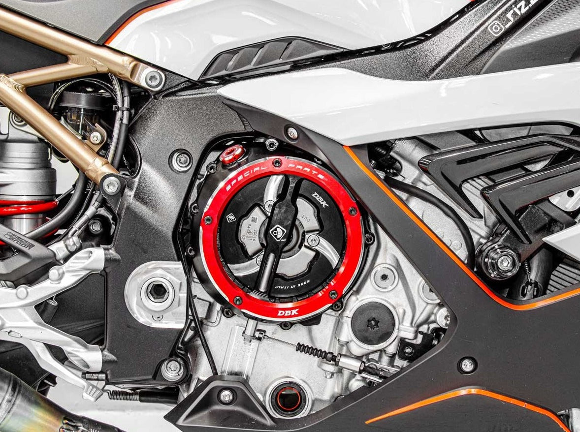 CCDV12 - DBK BMW M series / S series (2019+) Oil Bath Clear Clutch Cover "3D-EVO" – Accessories in the Motodeal Motorcycle Aftermarket Accessories and Parts Online Shop