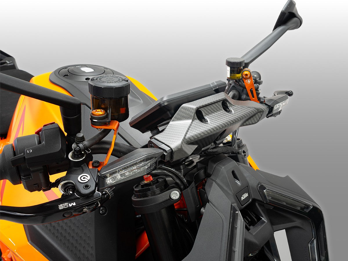 DBK DUCABIKE CRB213 KTM 1390 Super Duke (2024+) Carbon Turn Signal Support Cover – Accessories in the Motodeal Motorcycle Aftermarket Accessories and Parts Online Shop