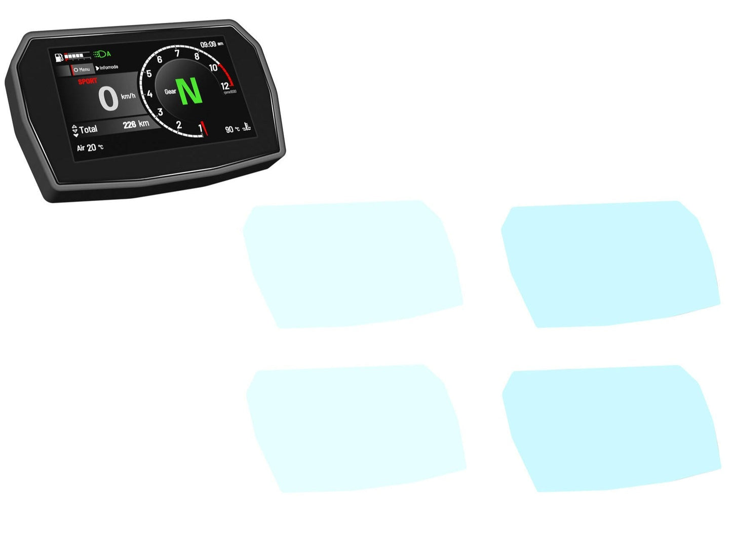 DP018N - CNC RACING Ducati Panigale / Multistrada (2025+) Dashboard Screen Protectors – Accessories in the Motodeal Motorcycle Aftermarket Accessories and Parts Online Shop