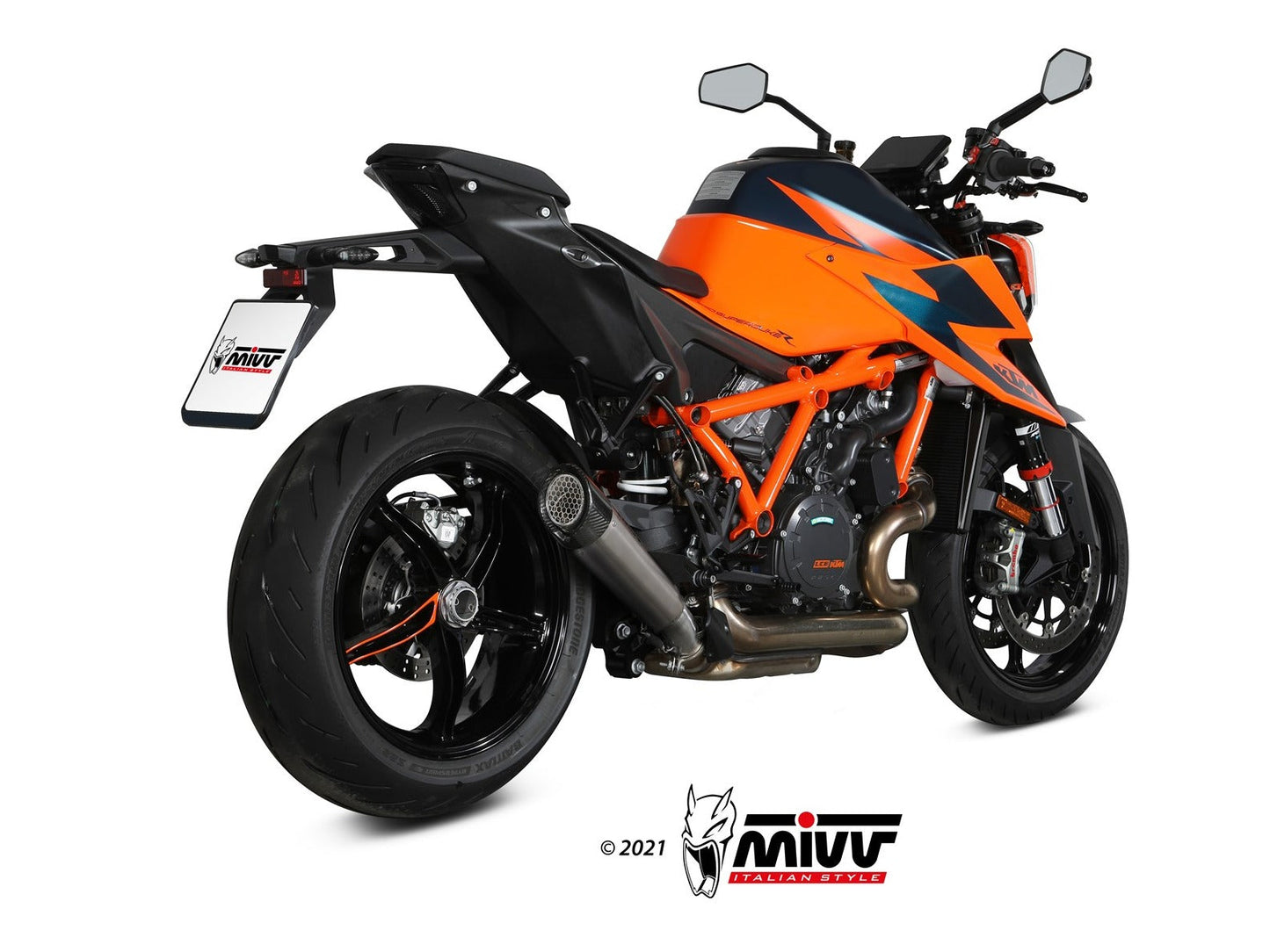 MIVV KT.026 KTM 1290 SUPERDUKE R ( 2020 / 23 ) Slip-on Exhaust "X-M5" (titanium; approved) – Accessories in the 2WheelsHero Motorcycle Aftermarket Accessories and Parts Online Shop