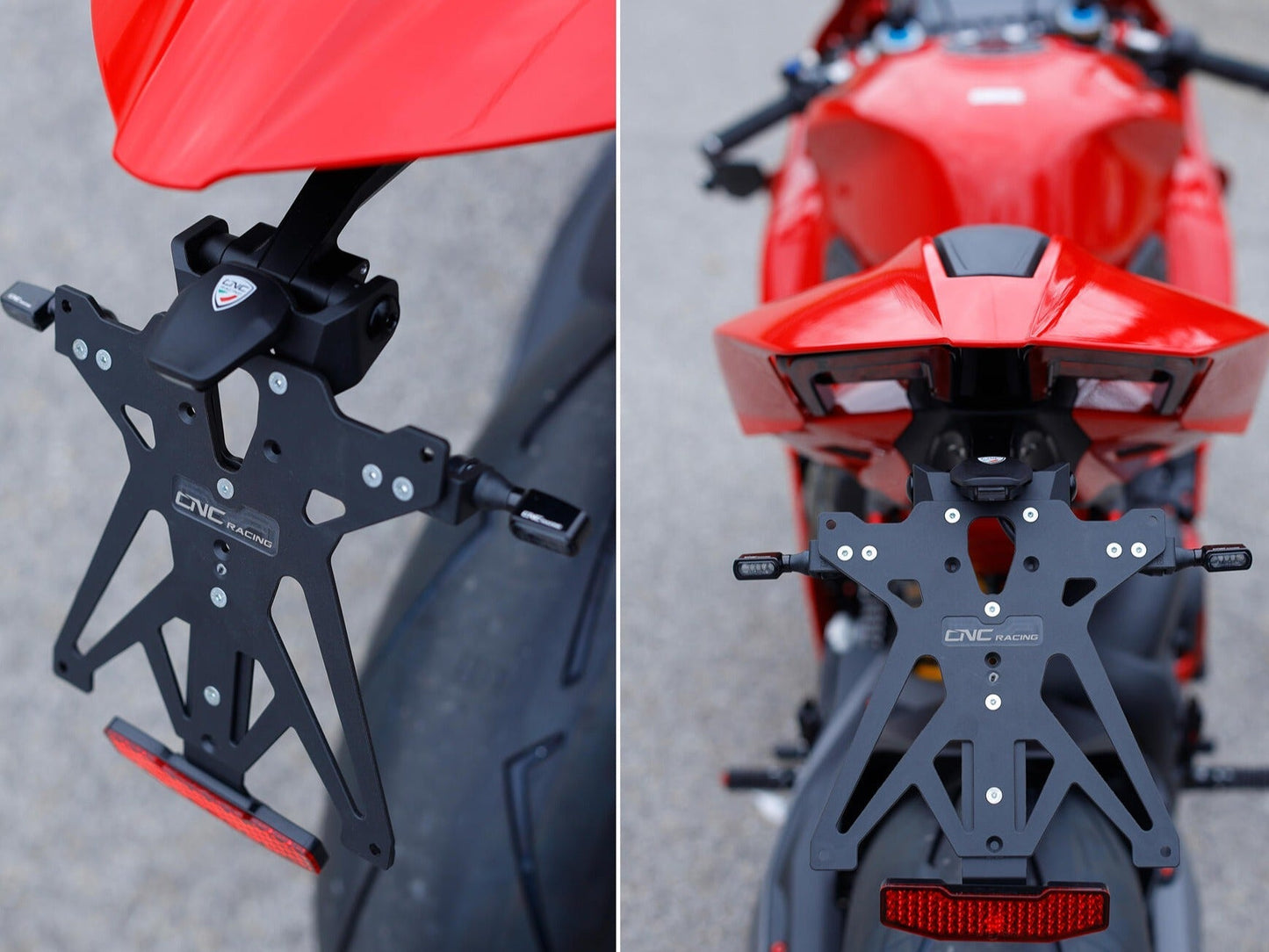 CNC RACING PT308 Ducati Panigale V4 / Streetfighter V4 (2025+) Adjustable License Plate Holder Kit – Accessories in the Motodeal Motorcycle Aftermarket Accessories and Parts Online Shop