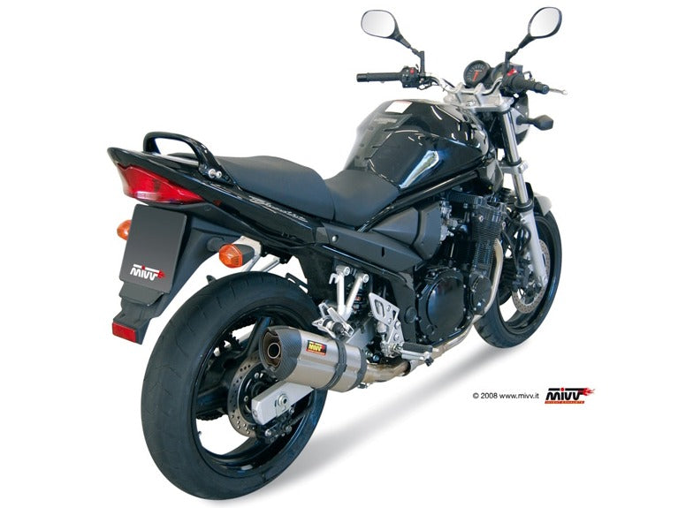 MIVV S.017 SUZUKI GSF 650 Bandit ( 2005 - 06 ) Slip-on Exhaust "Suono" (stainless steel; approved) – Accessories in the 2WheelsHero Motorcycle Aftermarket Accessories and Parts Online Shop