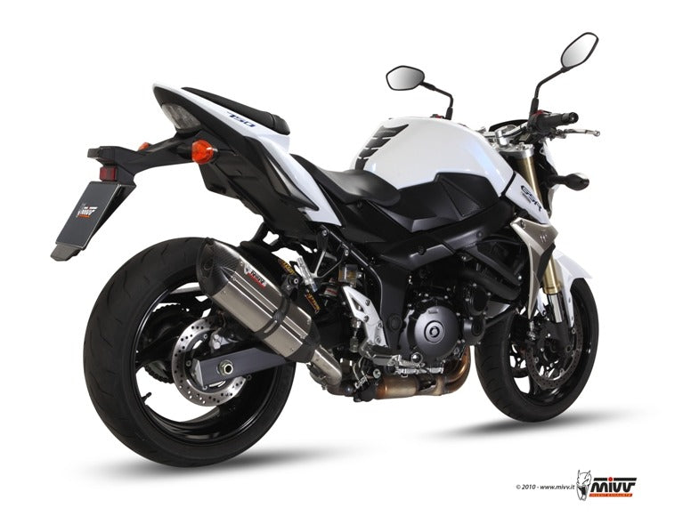 MIVV S.037 SUZUKI GSR 750 ( 2011 / 16 ) Slip-on Exhaust "Suono" (stainless steel; approved) – Accessories in the 2WheelsHero Motorcycle Aftermarket Accessories and Parts Online Shop
