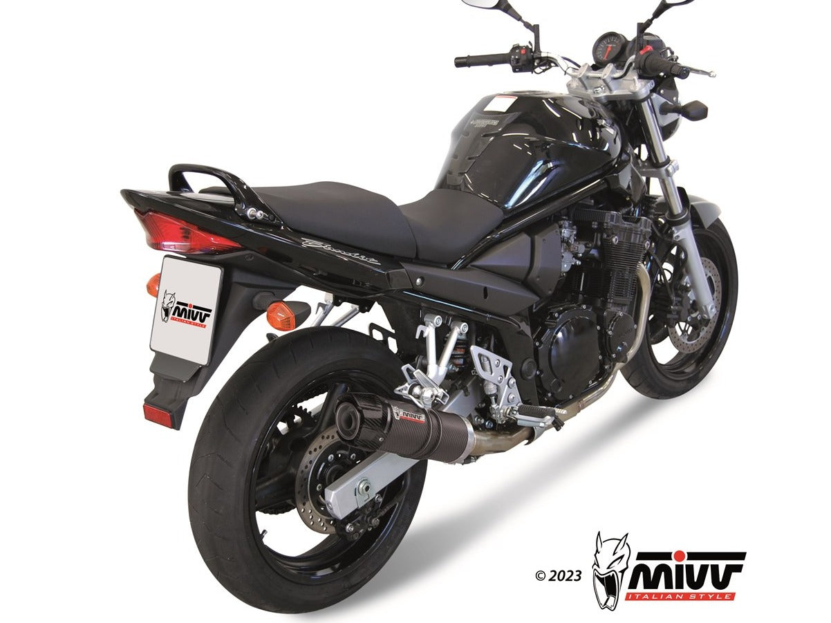 MIVV S.017 SUZUKI GSF 650 Bandit ( 2005 - 06 ) Slip-on Exhaust "GP" (carbon + cap; approved) – Accessories in the 2WheelsHero Motorcycle Aftermarket Accessories and Parts Online Shop