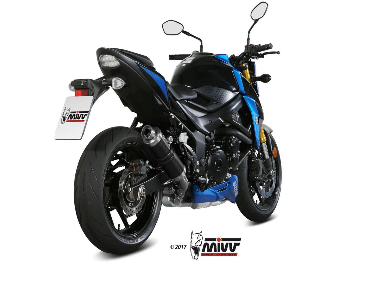 MIVV S.048 SUZUKI GSX-S 750 ( 2017 / 20 ) Slip-on Exhaust "GP" (carbon; approved) – Accessories in the 2WheelsHero Motorcycle Aftermarket Accessories and Parts Online Shop