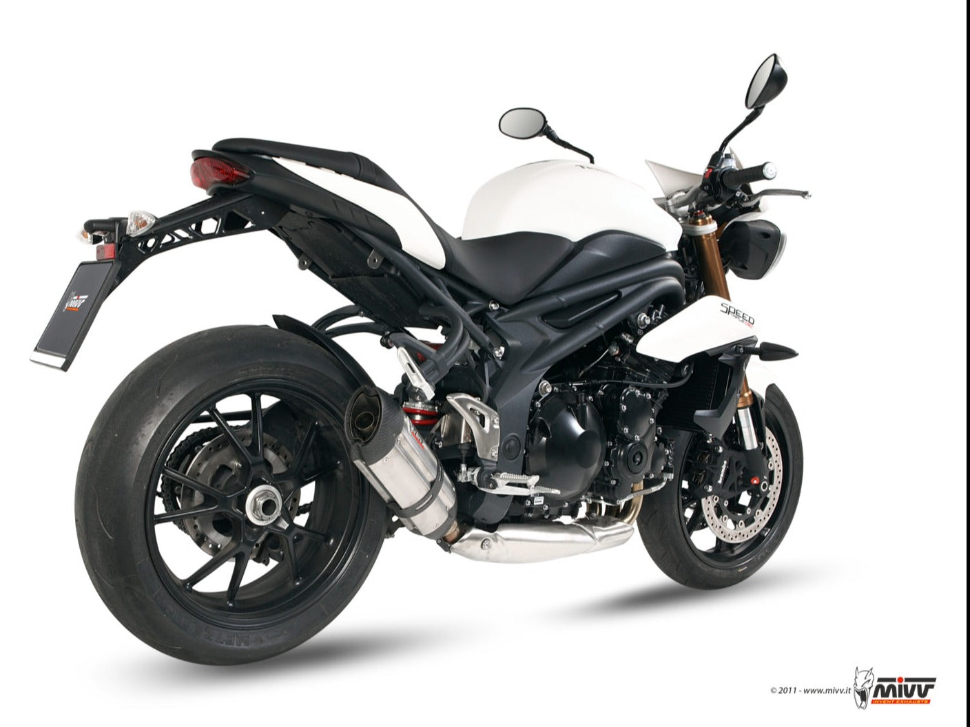 MIVV T.012 TRIUMPH SPEED TRIPLE 1050 R / S / RS ( 2011 / 15 ) Slip On Low Exhaust "Suono" (stainless steel; approved) – Accessories in the 2WheelsHero Motorcycle Aftermarket Accessories and Parts Online Shop