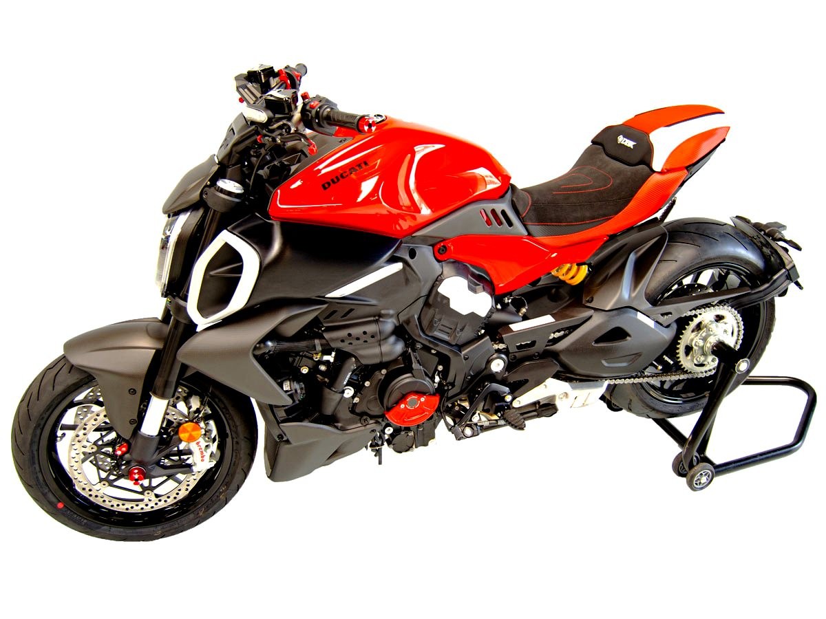 CSDV4C01 - DUCABIKE Ducati Diavel V4 (2023+) Comfort Seat Cover – Accessories in the Motodeal Motorcycle Aftermarket Accessories and Parts Online Shop