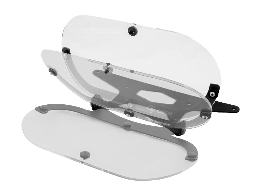 GPF02 - DBK Ducati DesertX 937 / Rally (2022+) Plexiglass Headlight Protection (folding) – Accessories in the Motodeal Motorcycle Aftermarket Accessories and Parts Online Shop