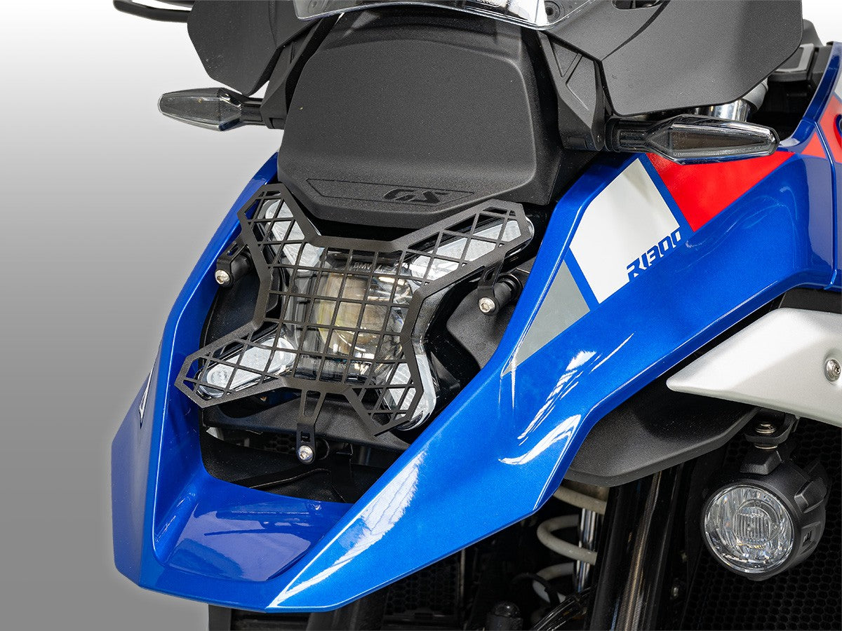 DBK DUCABIKE GPF04 BMW R1300GS (2024+) Headlight Grid Protection – Accessories in the Motodeal Motorcycle Aftermarket Accessories and Parts Online Shop