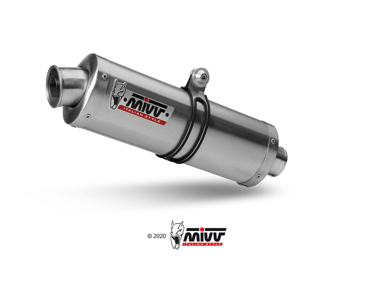 MIVV A.001 Aprilia RSV 1000 (1998 / 2003) Slip-on Exhaust "OVAL" (stainless steel;not approved) – Accessories in the 2WheelsHero Motorcycle Aftermarket Accessories and Parts Online Shop