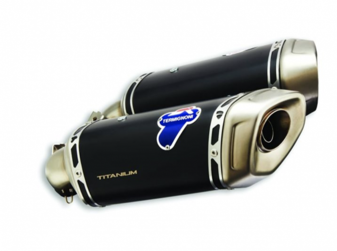 TERMIGNONI 020CRB Ducati Hypermotard 950 / SP (19/23) Black Titanium Exhaust Silencers (EURO5) – Accessories in Desmoheart – an Motorcycle Aftermarket Parts & Accessories Online Shop