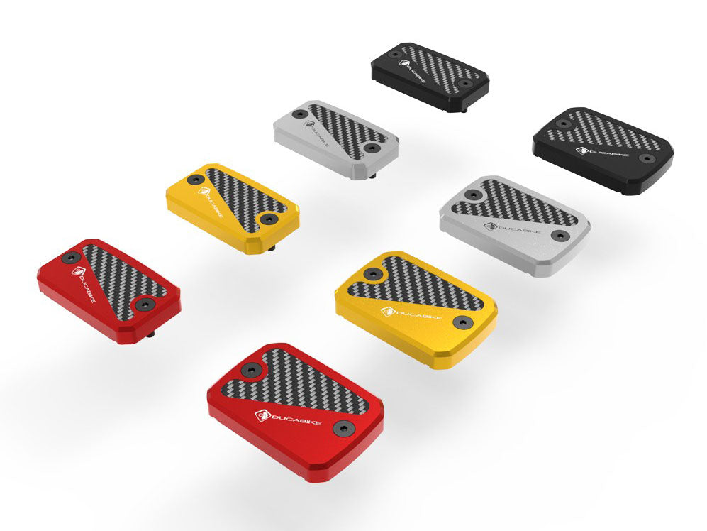 TLS13 - DBK Ducati DesertX / Scrambler 800 / 1100 (2015+) Brake / Clutch Fluid Tank Caps (Pair) – Accessories in the Motodeal Motorcycle Aftermarket Accessories and Parts Online Shop