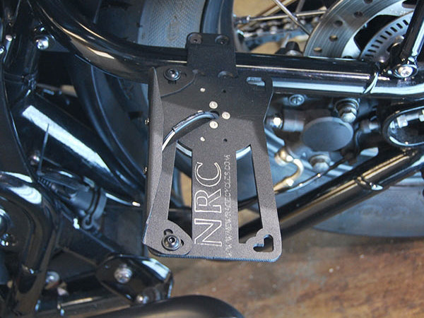 NEW RAGE CYCLES Triumph Bobber Side Mount License Plate (2 position) – Accessories in MotoDeal – Motorcycle Accessories and Parts Online Shop
