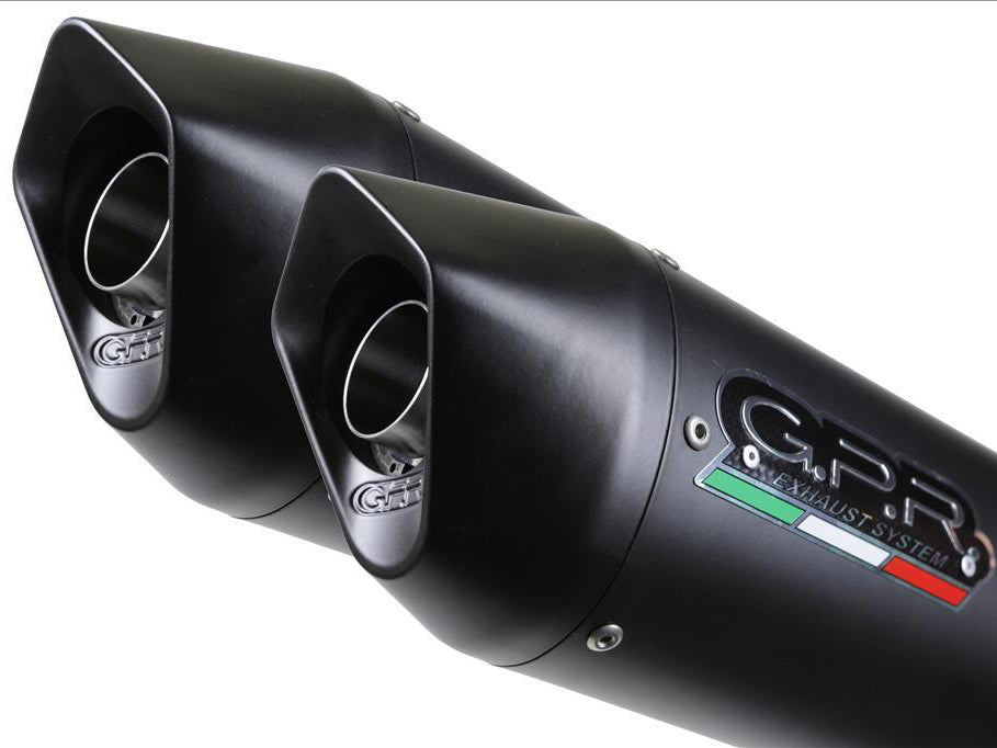 GPR Aprilia Dorsoduro 900 Dual Slip-on Exhaust "Furore Nero"