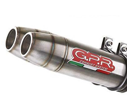 GPR Ducati Hypermotard 1100 Dual Slip-on Exhaust "Deeptone Inox" (EU homologated)