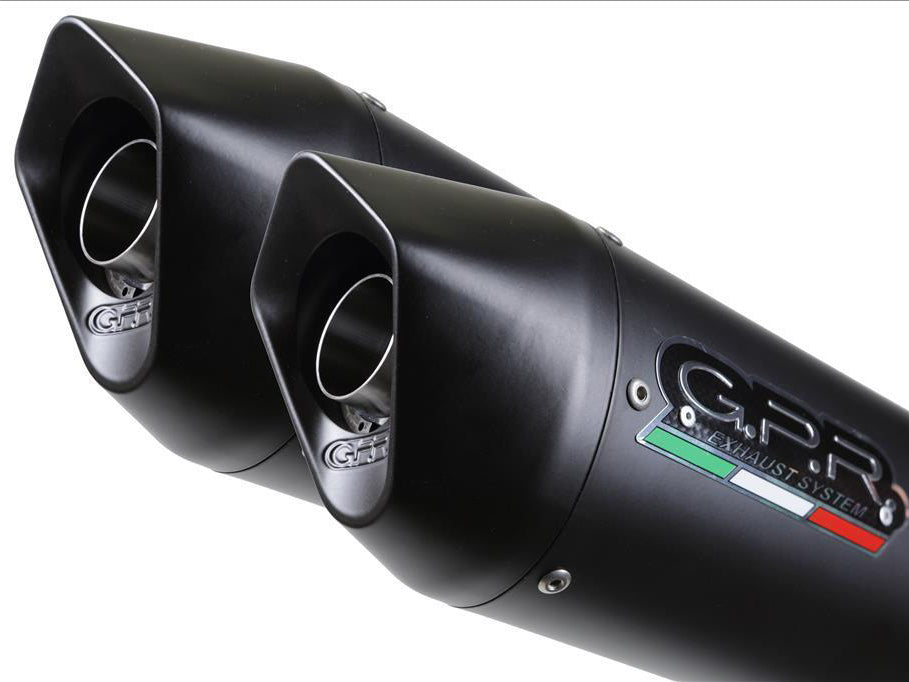 GPR Aprilia Dorsoduro 750 Dual Slip-on Exhaust "Furore Nero"