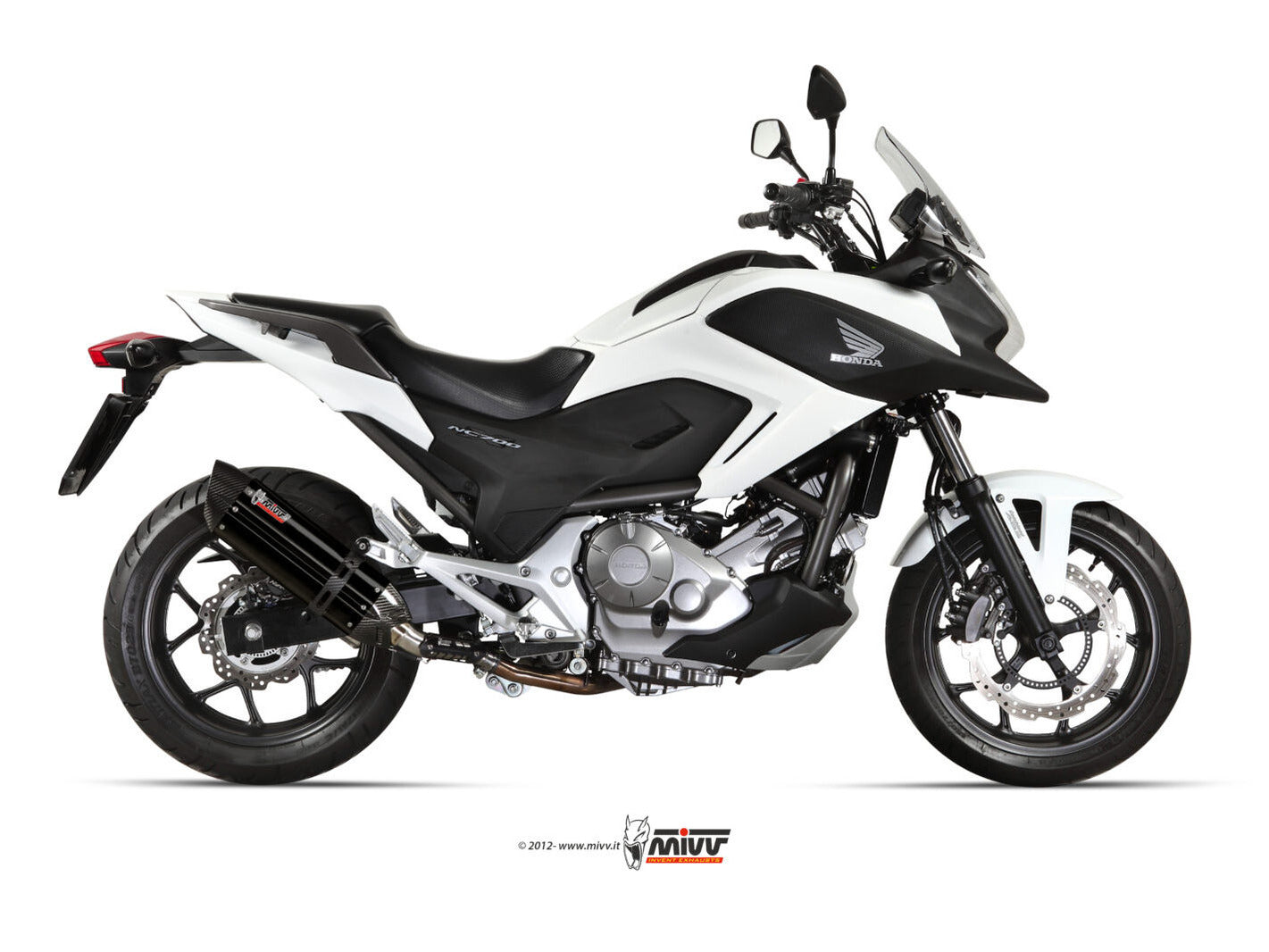 MIVV H.046 HONDA NC 700 S / X ( 2012 / 14 ) Slip on Exhaust "Suono" (black; approved) – Accessories in the 2WheelsHero Motorcycle Aftermarket Accessories and Parts Online Shop