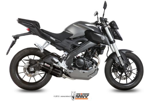 MIVV Y.047 YAMAHA MT-125 / YZF R125 (2014 - ) Full System Exhaust "Suono" (Black; approved) – Accessories in the 2WheelsHero Motorcycle Aftermarket Accessories and Parts Online Shop