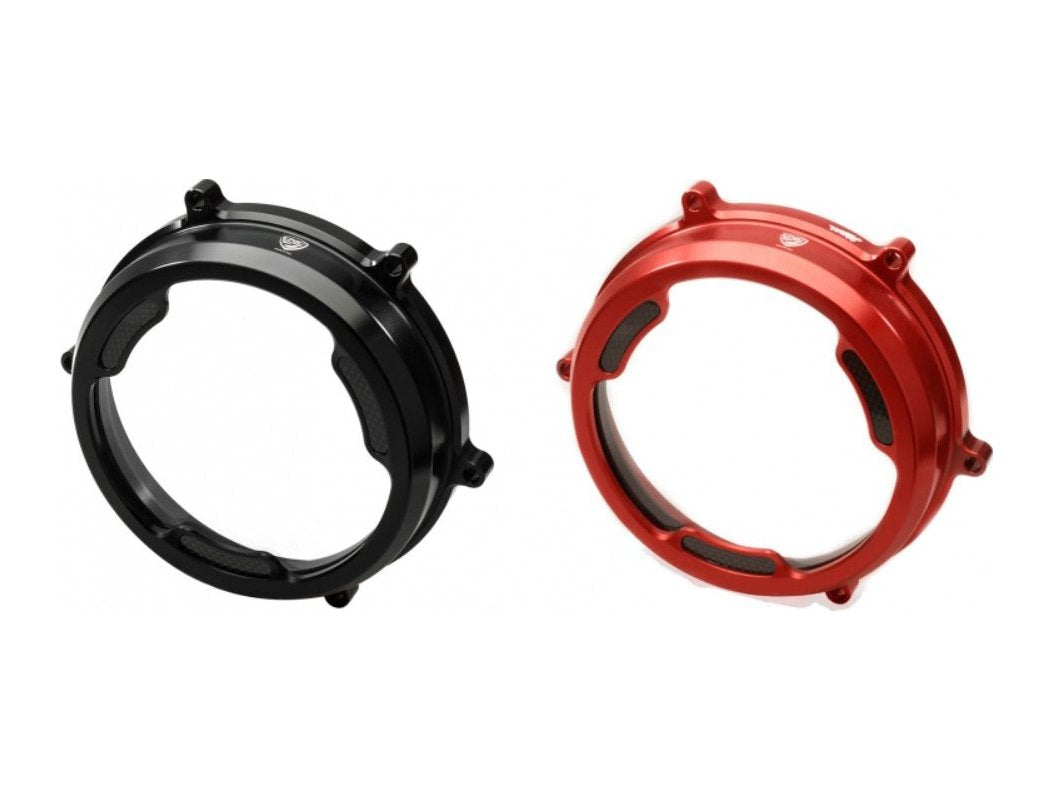 CA201 - CNC RACING Ducati Panigale (12/19) Clear Clutch Cover (with carbon inlay) – Accessories in the Motodeal Motorcycle Aftermarket Accessories and Parts Online Shop
