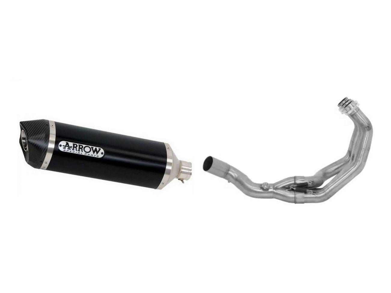 ARROW 71716MI+71900AON Yamaha MTX850 Niken (2018+) Aluminum Full Exhaust System "Competition Evo Thunder" (racing) – Accessories in the 2WheelsHero Motorcycle Aftermarket Accessories and Parts Online Shop