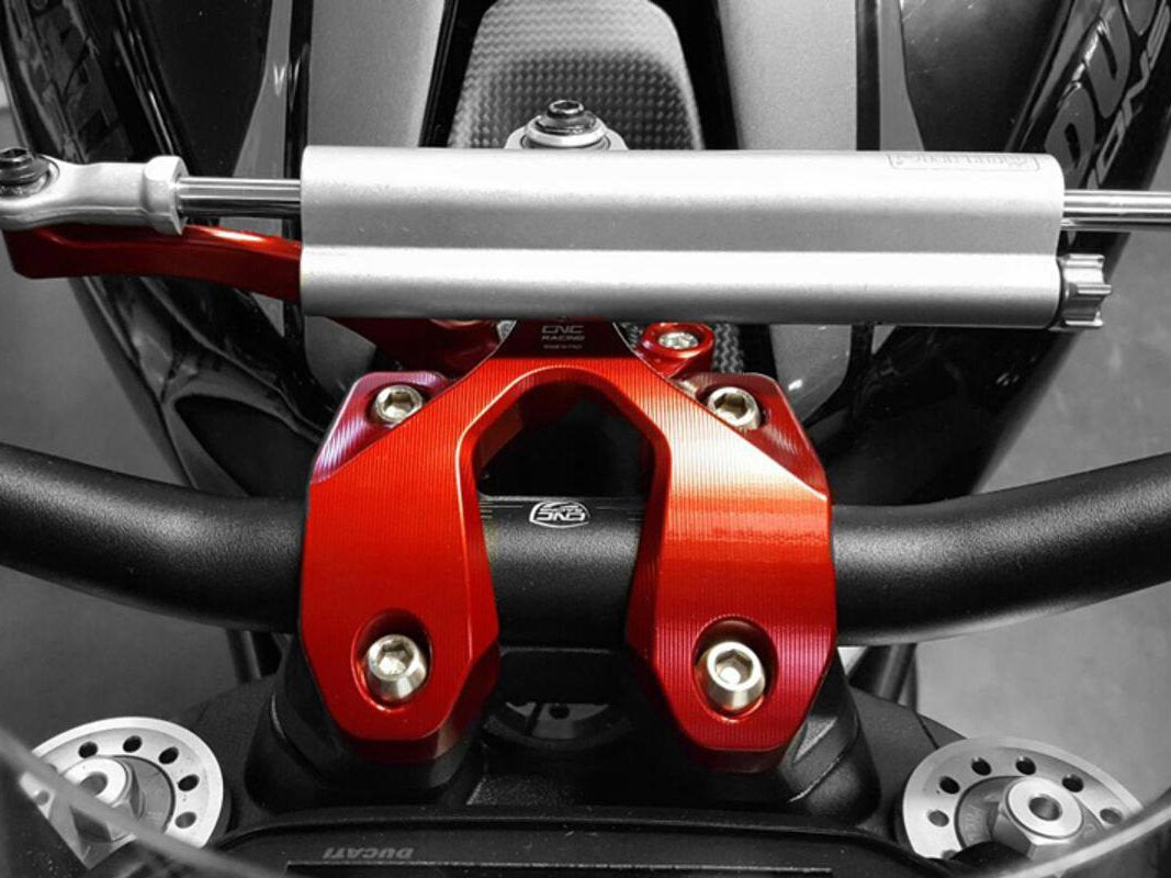 Ducati Monster 1200 (14/21) OHLINS Steering Damper + CNC RACING Mounting Kit – Accessories in the Motodeal Motorcycle Aftermarket Accessories and Parts Online Shop