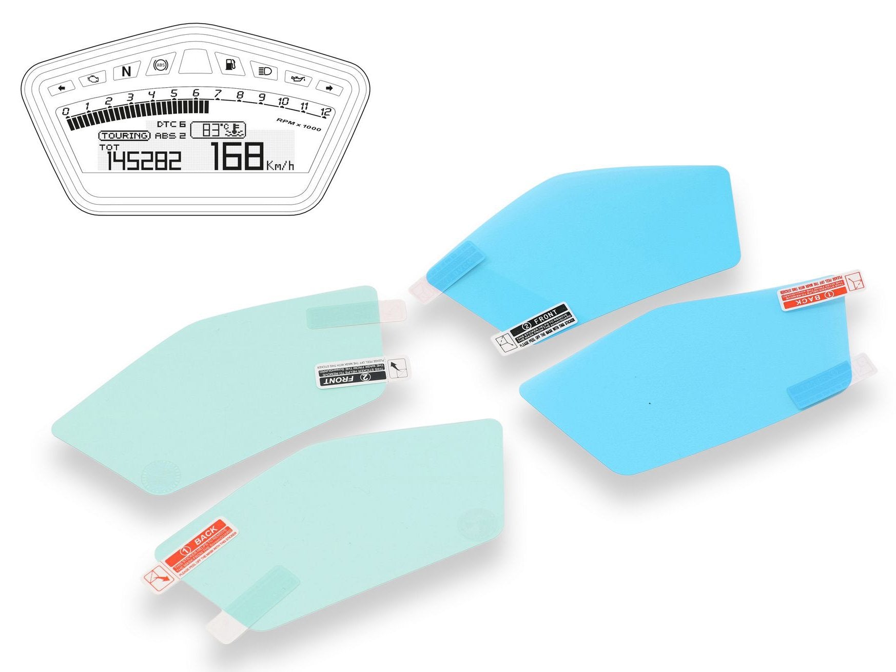 DP005 - CNC RACING Ducati Hypermotard 821/939 Dashboard Screen Protectors kit – Accessories in the Motodeal Motorcycle Aftermarket Accessories and Parts Online Shop