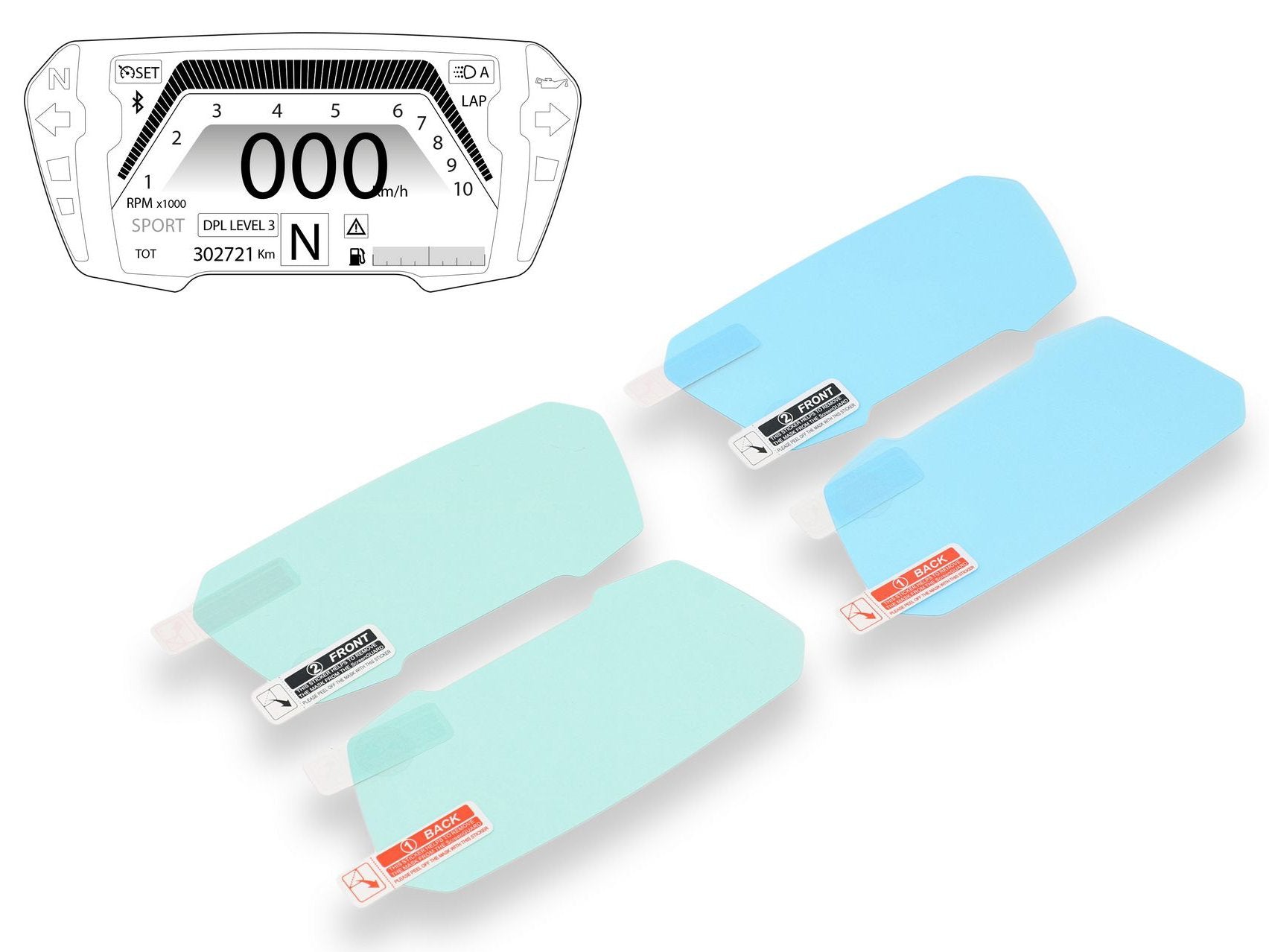 DP009 - CNC RACING Ducati Diavel/XDiavel Dashboard Screen Protectors kit – Accessories in the Motodeal Motorcycle Aftermarket Accessories and Parts Online Shop