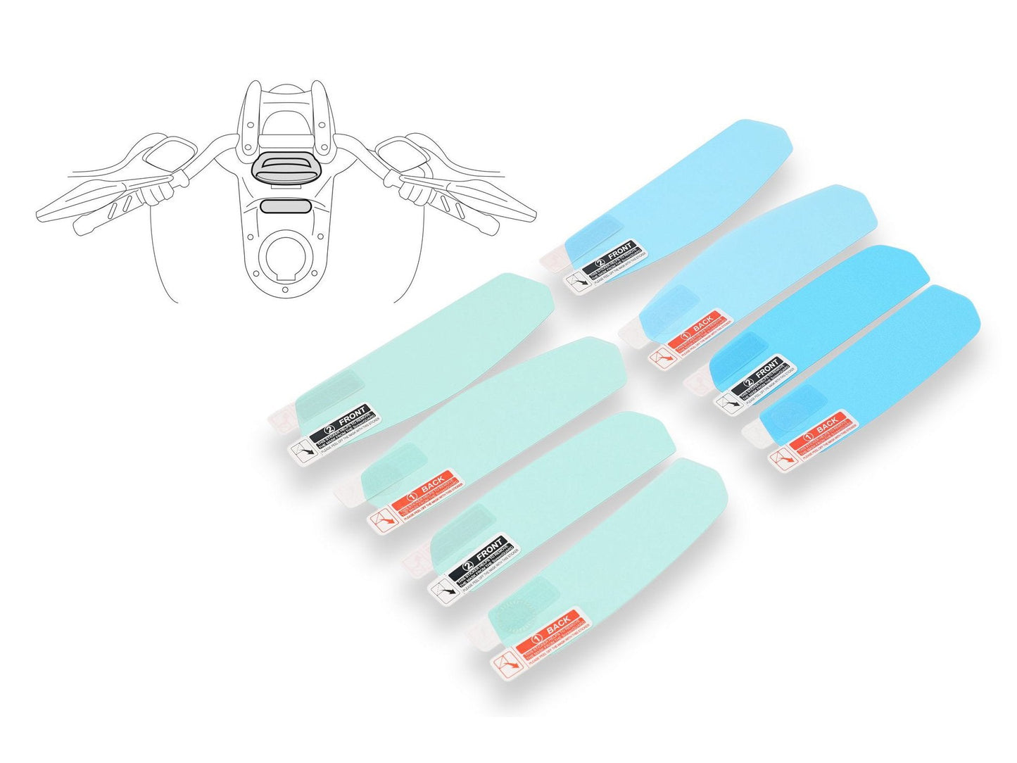 DP008 - CNC RACING Ducati Diavel Dashboard Screen Protectors kit – Accessories in the Motodeal Motorcycle Aftermarket Accessories and Parts Online Shop