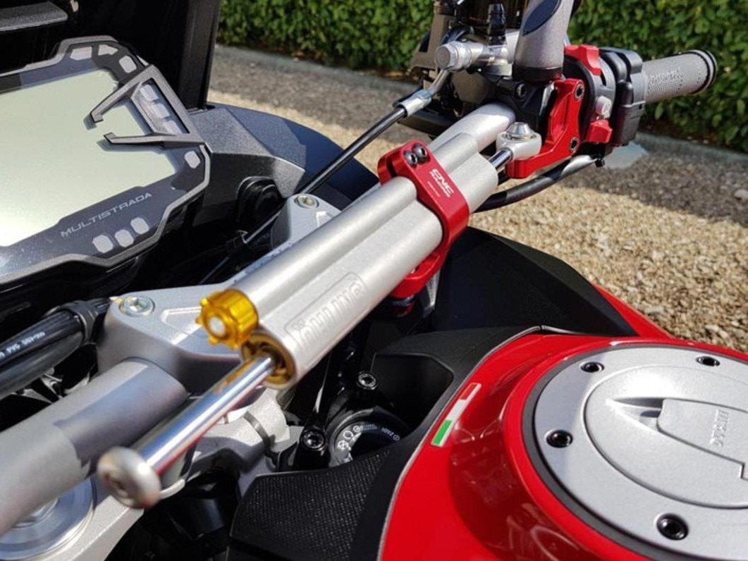Ducati Multistrada 950 (17/18) OHLINS Steering Damper + CNC RACING Mounting Kit – Accessories in the Motodeal Motorcycle Aftermarket Accessories and Parts Online Shop
