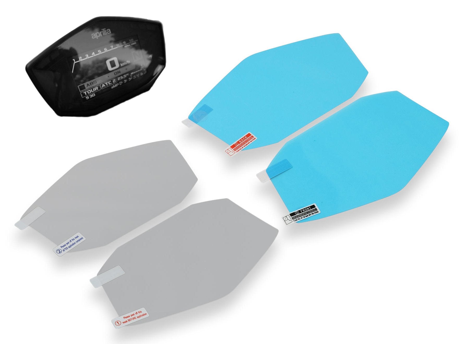 DP021 - CNC RACING Aprilia Dashboard Screen Protectors kit – Accessories in the Motodeal Motorcycle Aftermarket Accessories and Parts Online Shop